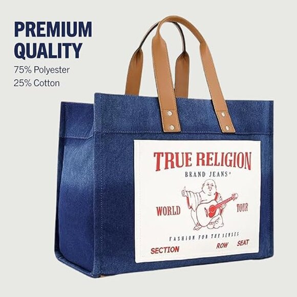 True Religion 🆕️ Large Tote Bag - Picture 8 of 14